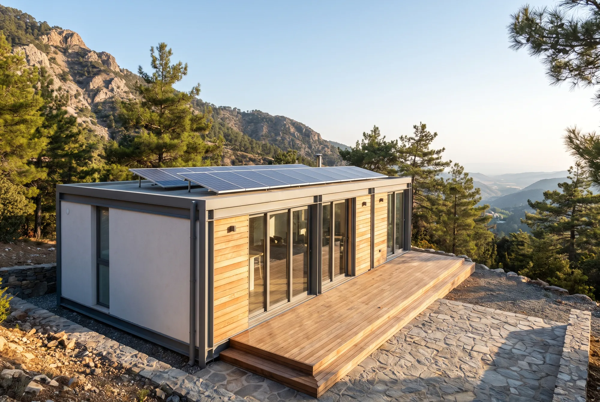 One-Bedroom Eco-Modular House, exterior (visualisation)