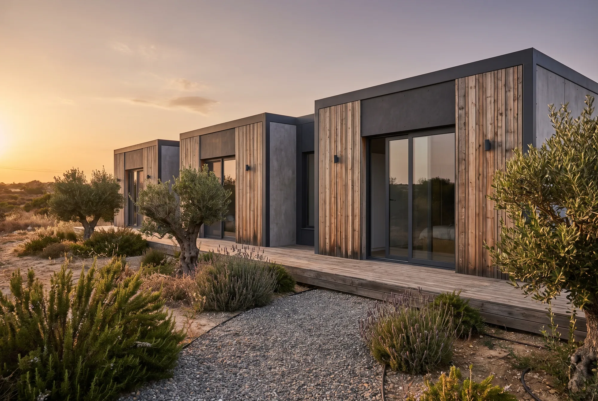 Modular Steel House, exterior (visualisation)