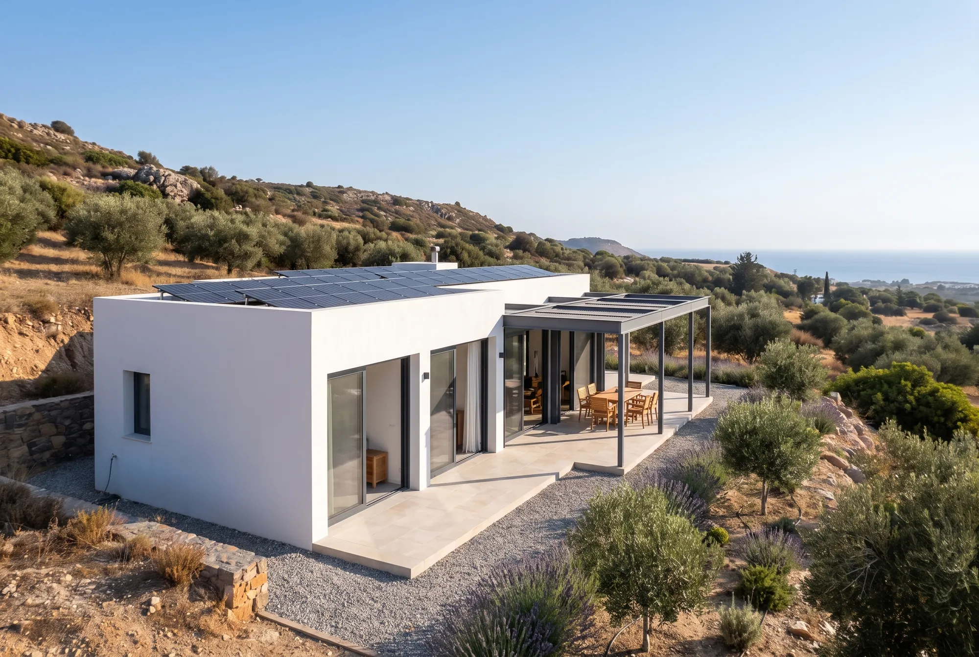 Two-Bedroom Steel House Design, 100 m², exterior (visualisation)